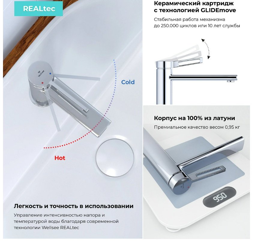 Раковина Wellsee FreeDom 201007000 подвесная прямоугольная 46, фаянс купить,0
