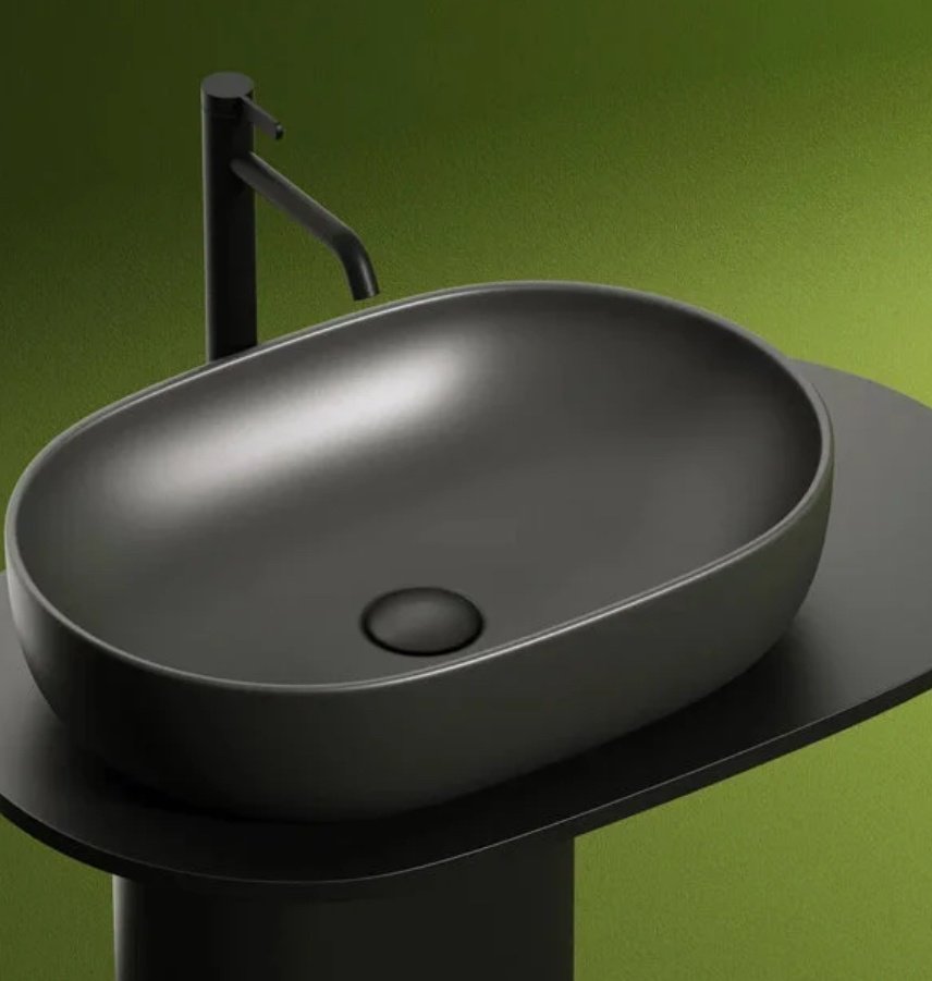 Раковина Ceramicanova Element CN6047MDH накладная овальная 60, санфарфор купить,0
