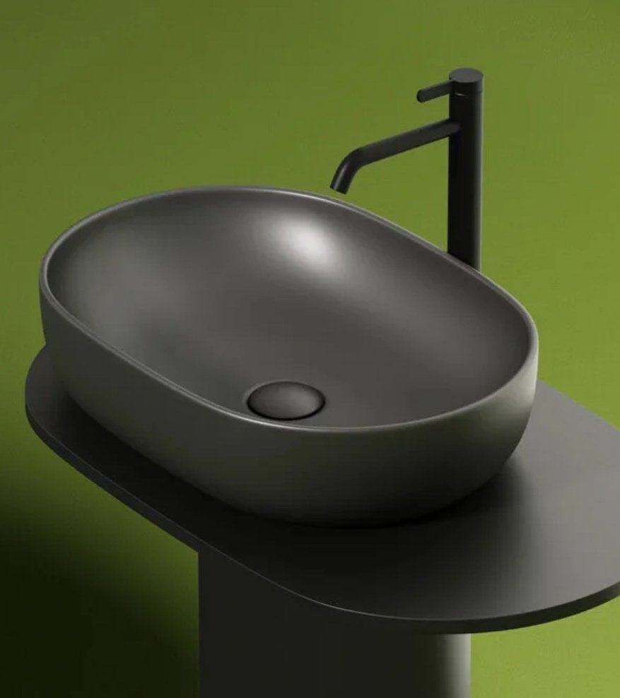 Раковина Ceramicanova Element CN6047MDH накладная овальная 60, санфарфор купить,0