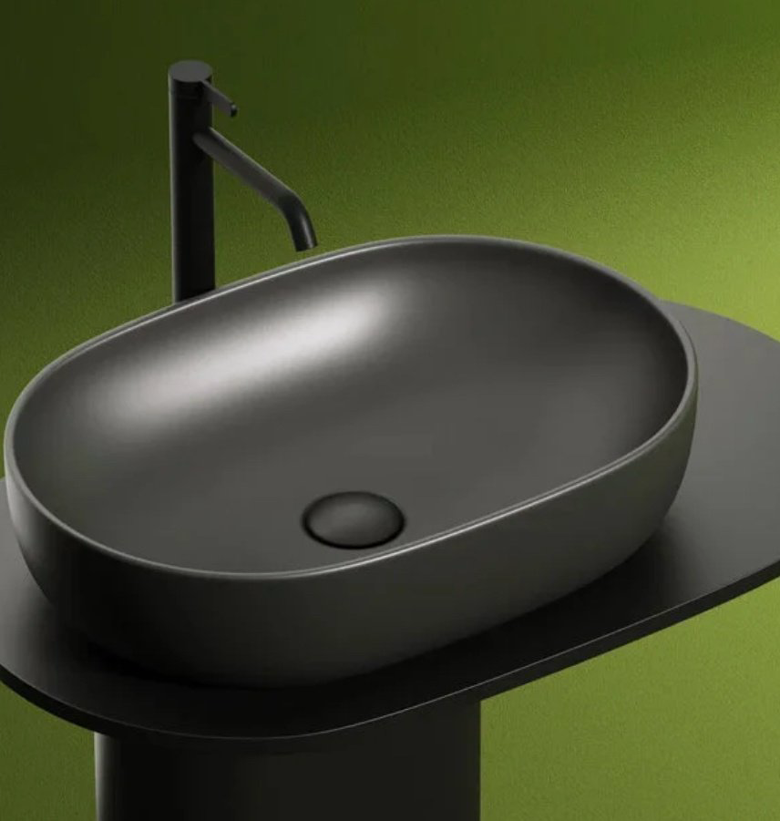 Раковина Ceramicanova Element CN6047MDH накладная овальная 60, санфарфор купить,283000