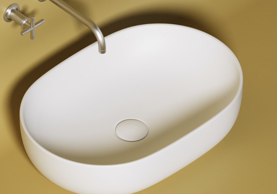 Раковина Ceramicanova CN6047MW накладная овальная 60, санфарфор - ForteMarket Раковина Ceramicanova CN6047MW накладная овальная 60, санфарфор купить,0