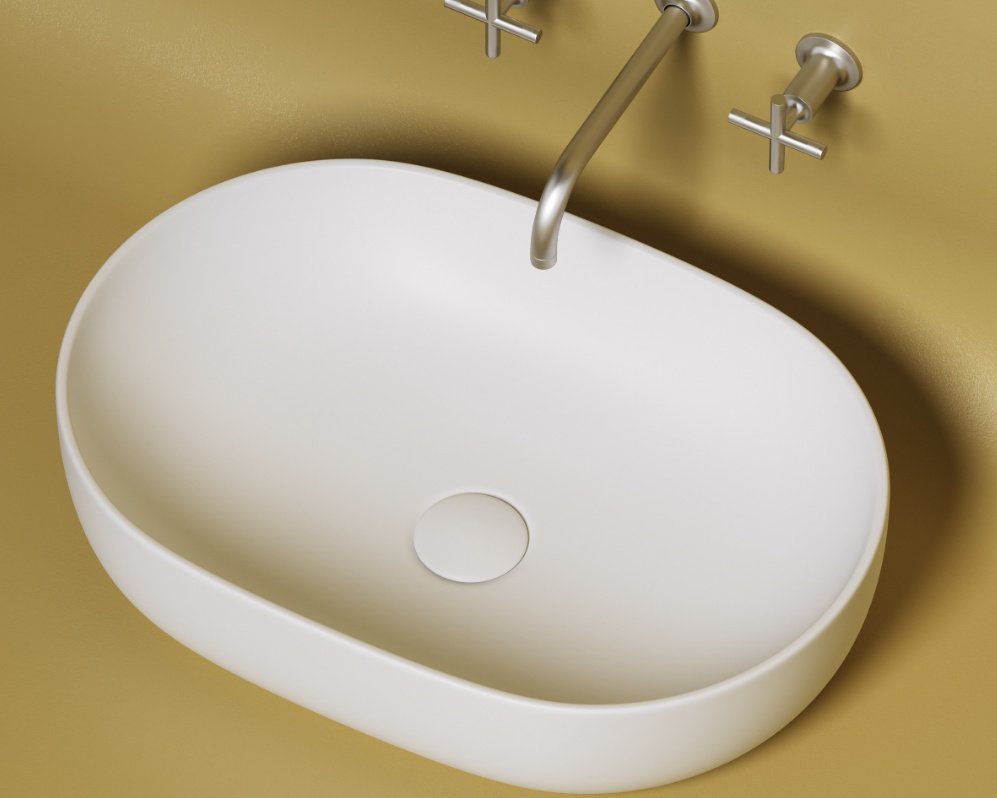 Раковина Ceramicanova CN6047MW накладная овальная 60, санфарфор - ForteMarket Раковина Ceramicanova CN6047MW накладная овальная 60, санфарфор купить,0