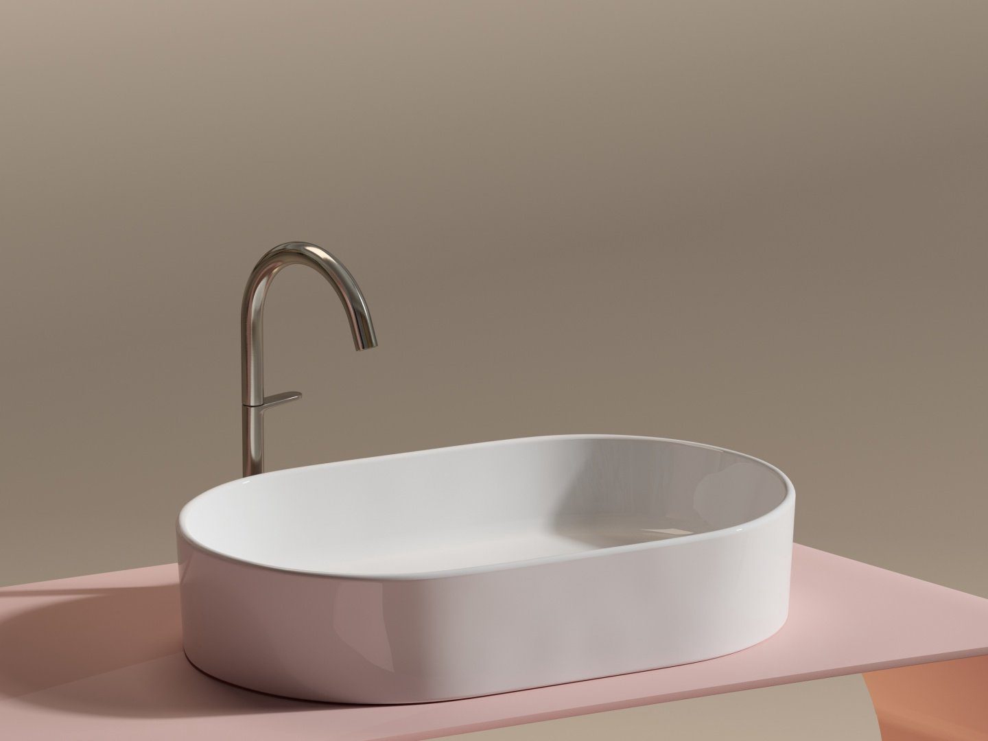 Раковина Ceramicanova CN6048 накладная овальная 38.5, санфарфор купить,175120