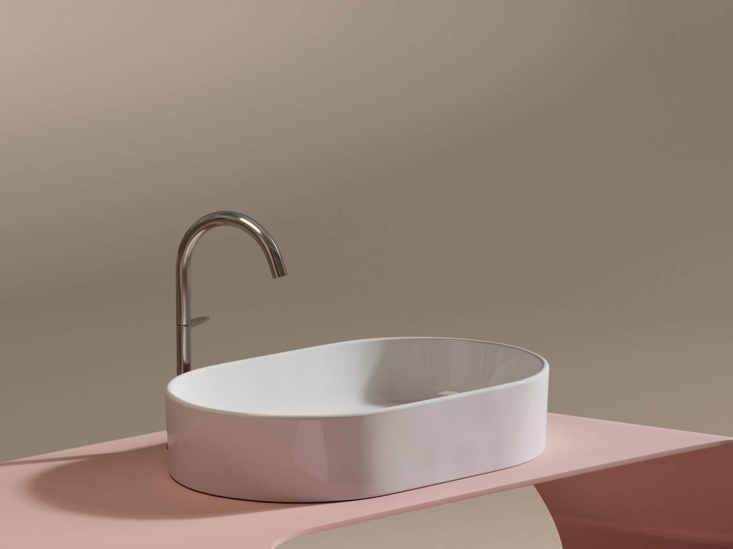 Раковина Ceramicanova CN6048 накладная овальная 38.5, санфарфор купить,175120