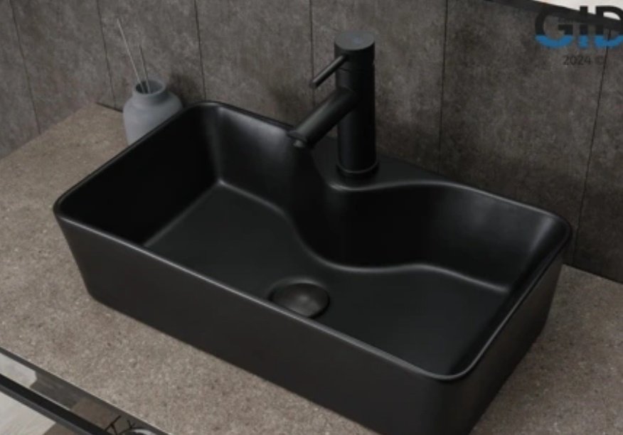 Раковина GID-ceramic Bm9092 накладная прямоугольная 55, керамика