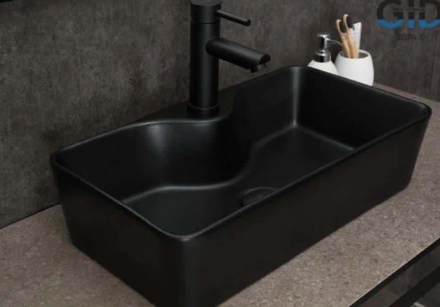 Раковина GID-ceramic Bm9092 накладная прямоугольная 55, керамика