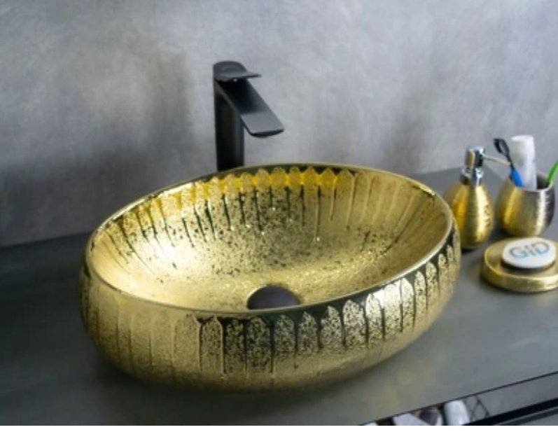 Раковина GID-ceramic 9030g накладная овальная 48, керамика купить,112534