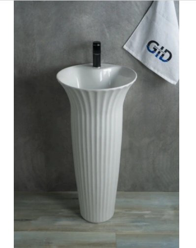 Раковина GID-ceramic Nb132 с пьедесталом круглая 41, керамика купить,344170