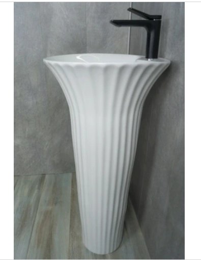 Раковина GID-ceramic Nb132 с пьедесталом круглая 41, керамика