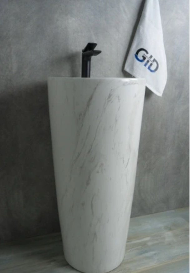 Раковина GID-ceramic Nb131wgs с пьедесталом круглая 40, керамика купить,NaN