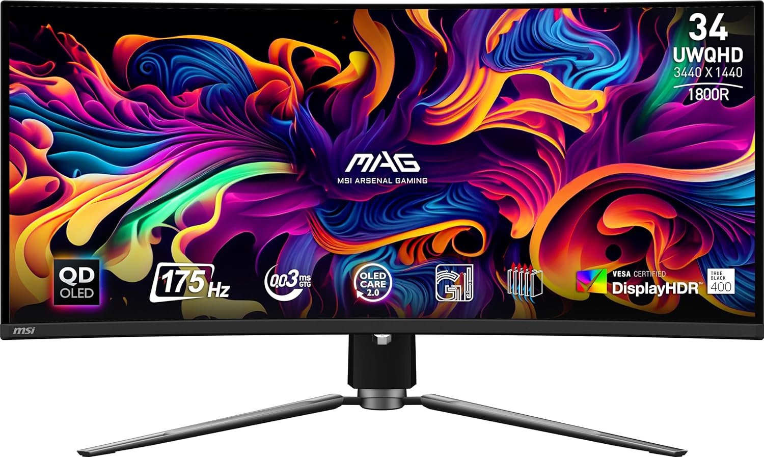 Монитор 34&#34; MSI MAG 341CQPX черный