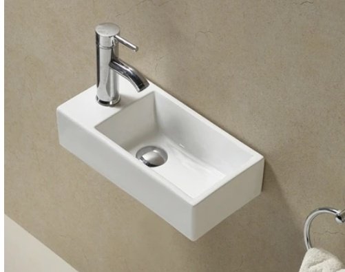 Раковина GID-ceramic N9270R подвесная прямоугольная 40.5, керамика