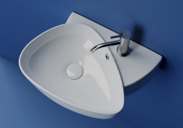 Раковина Ceramicanova CN5049 подвесная нестандартная 49.5, санфарфор купить,NaN