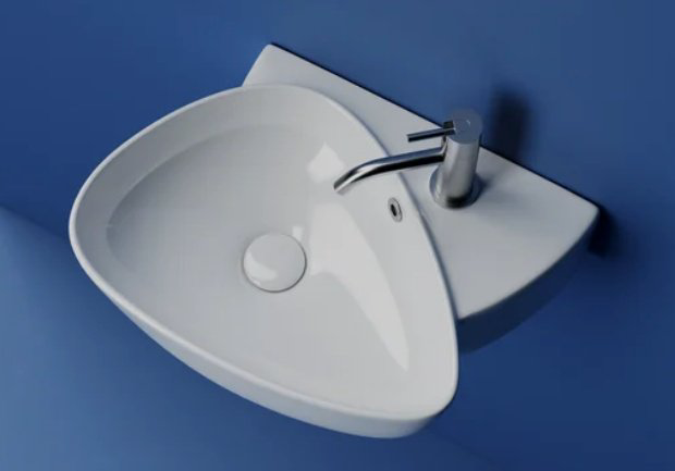 Раковина Ceramicanova CN5049 подвесная нестандартная 49.5, санфарфор купить,NaN