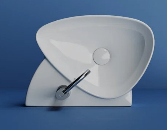 Раковина Ceramicanova CN5049 подвесная нестандартная 49.5, санфарфор купить,NaN