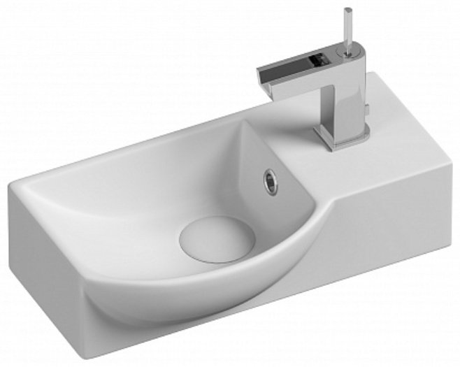 Раковина Ceramicanova CN6039L подвесная прямоугольная 40, санфарфор