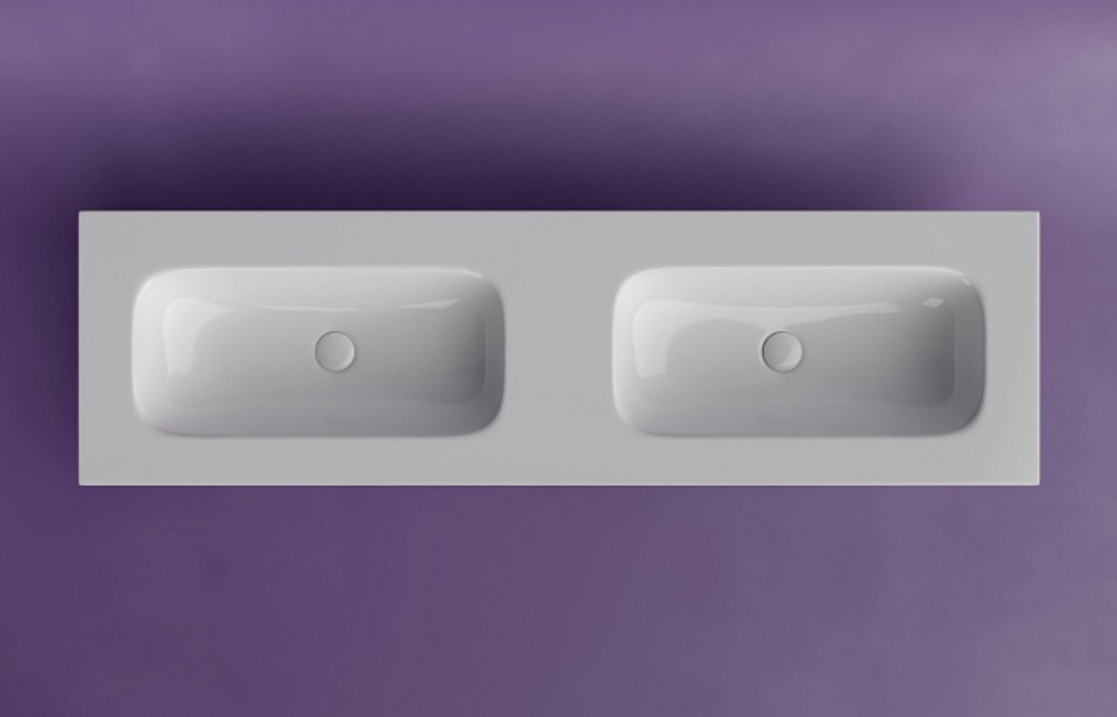 Раковина Ceramicanova CN7023wx врезная прямоугольная 161, санфарфор купить,0