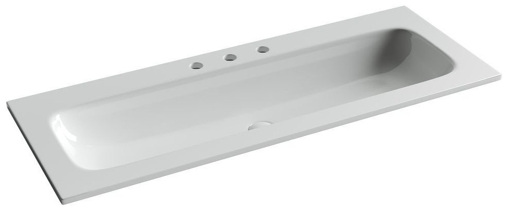 Раковина Ceramicanova CN7024 накладная прямоугольная 45.7, мрамор