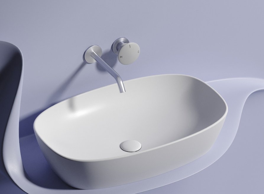 Раковина Ceramicanova CN6049MW накладная овальная 60, санфарфор купить,346400