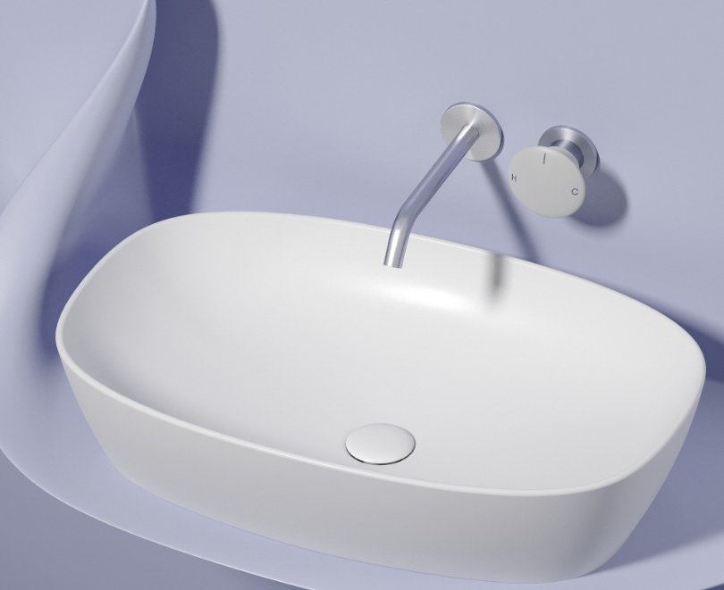 Раковина Ceramicanova CN6049MW накладная овальная 60, санфарфор купить,346400