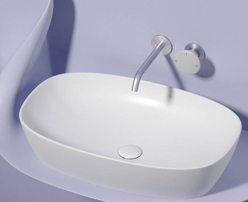 Раковина Ceramicanova CN6049MW накладная овальная 60, санфарфор купить,346400