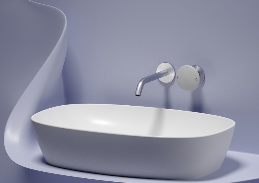 Раковина Ceramicanova CN6049MW накладная овальная 60, санфарфор купить,346400