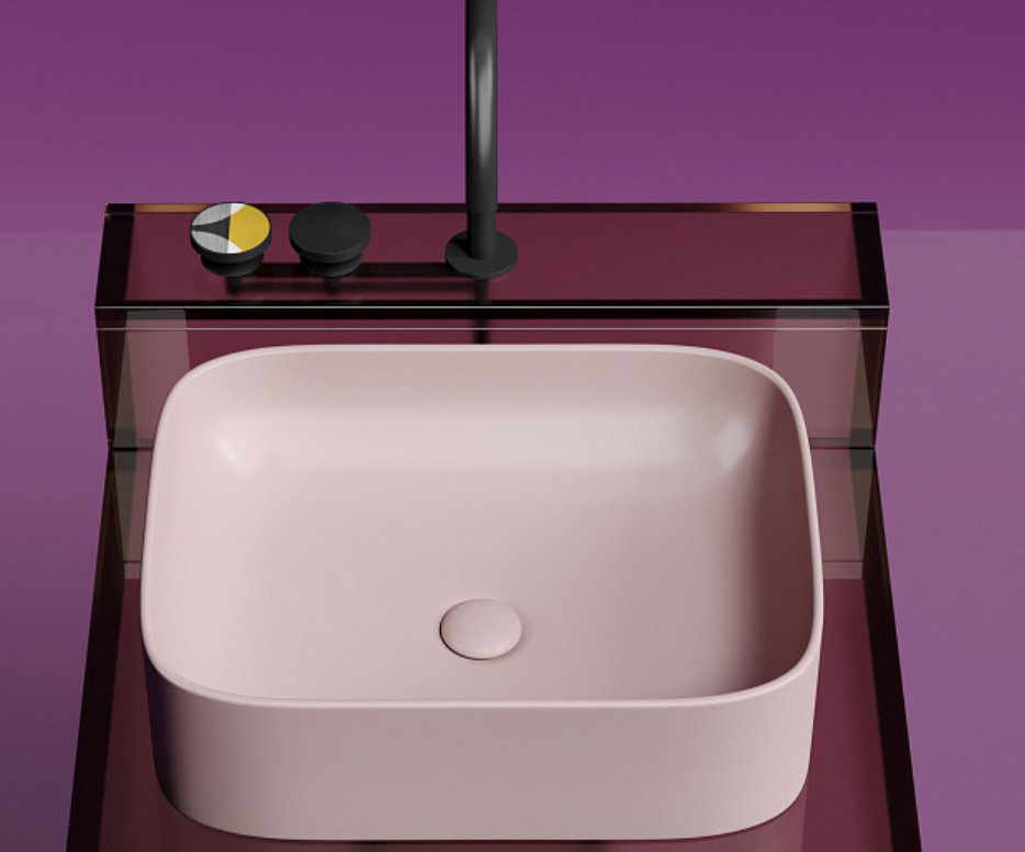 Раковина Ceramicanova CN6052MP накладная прямоугольная 50, санфарфор купить,295700