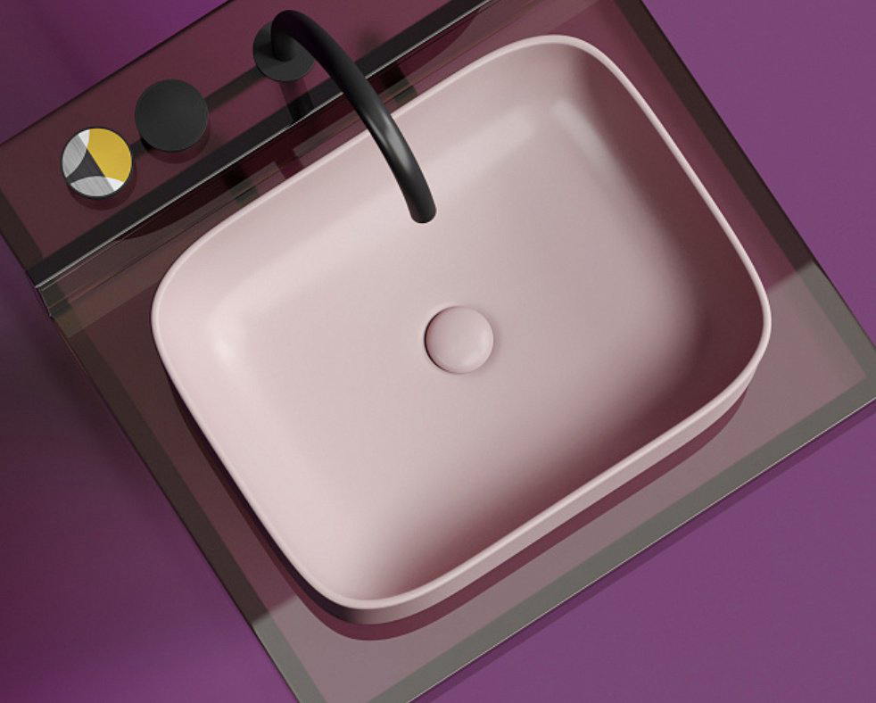Раковина Ceramicanova CN6052MP накладная прямоугольная 50, санфарфор купить,295700