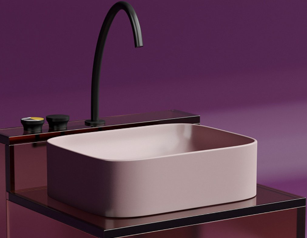 Раковина Ceramicanova CN6052MP накладная прямоугольная 50, санфарфор купить,295700