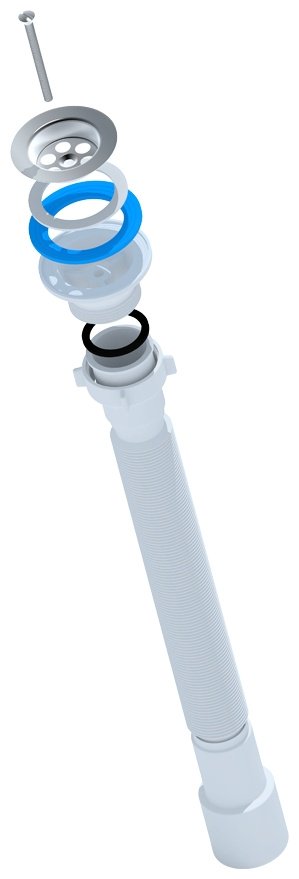 Раковина Gesso W101 Home de luxe с кр. и сливн хром.кольцом с пьедесталом полукруглая 48, санфарфор купить,0