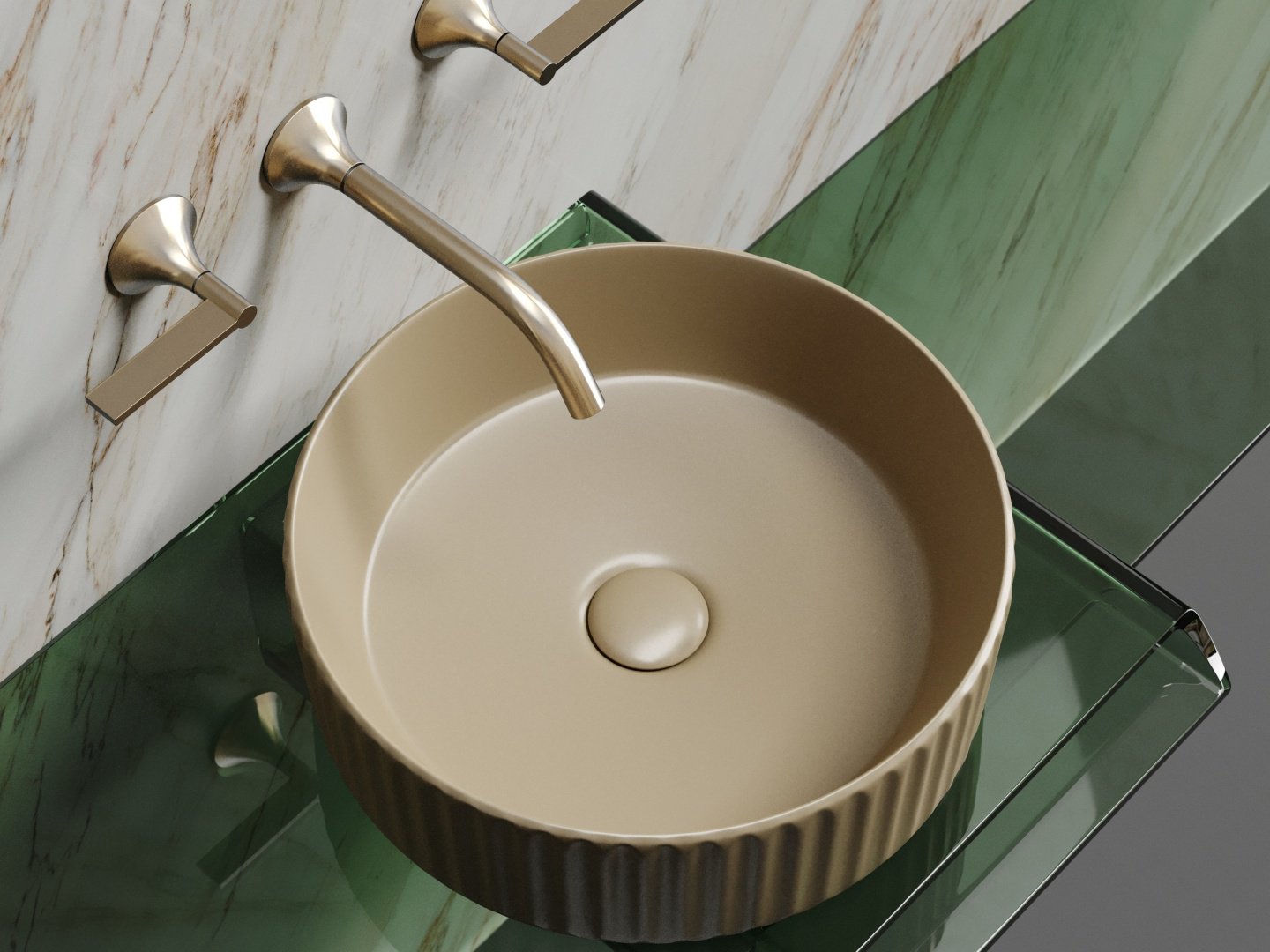 Раковина Ceramicanova Element накладная круглая 36, санфарфор - ForteMarket Раковина Ceramicanova Element накладная круглая 36, санфарфор купить,0