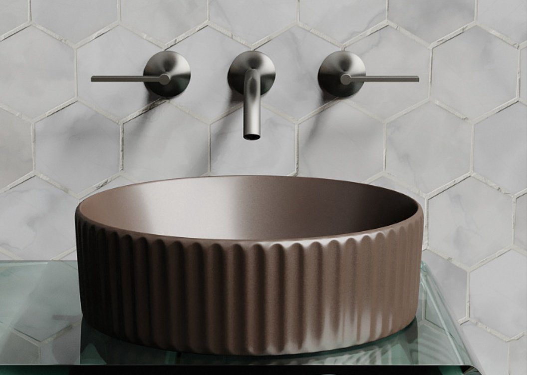 Раковина Ceramicanova CN6057MDB накладная круглая 36, санфарфор купить,295700