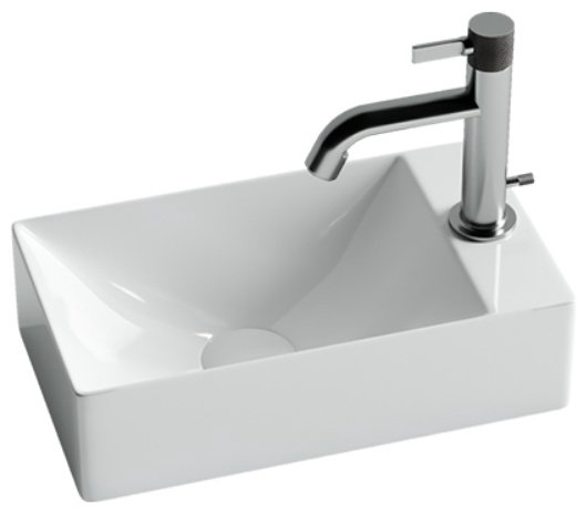 Раковина Ceramicanova CN5007 подвесная прямоугольная 37.5, санфарфор купить,112200