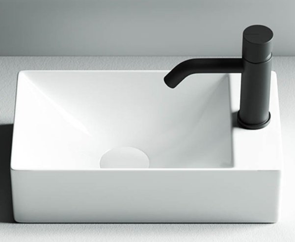 Раковина Ceramicanova CN5007 подвесная прямоугольная 37.5, санфарфор купить,0