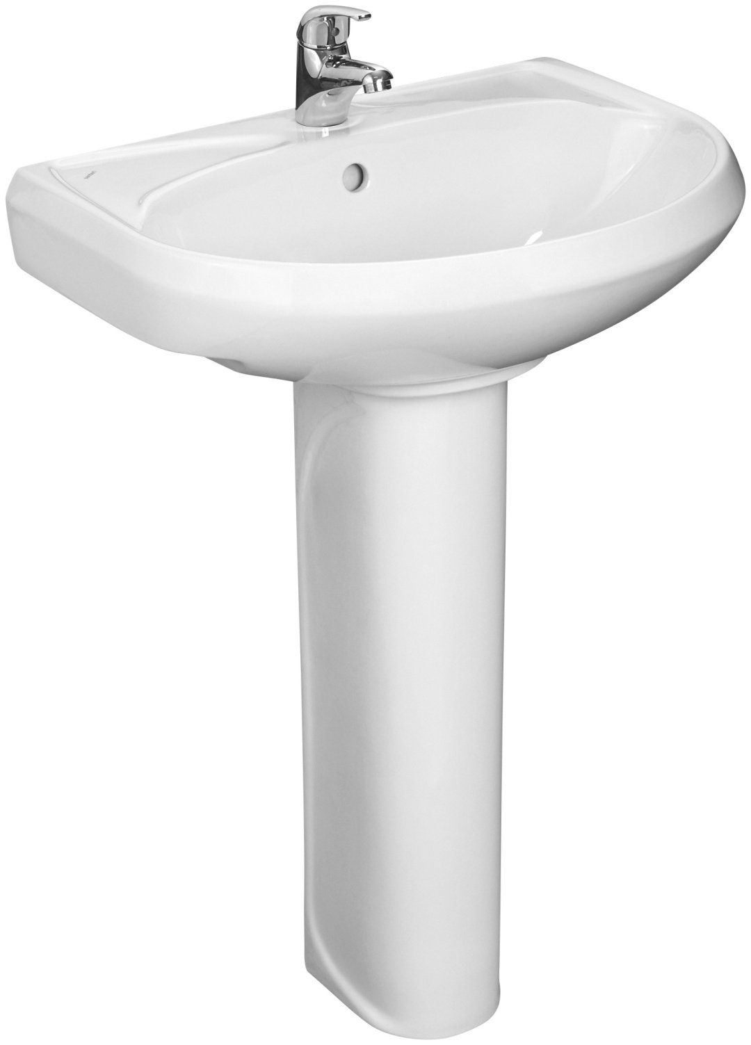 Раковина Santeri Вест 56.4 с пьедесталом овальная 57.5, фаянс