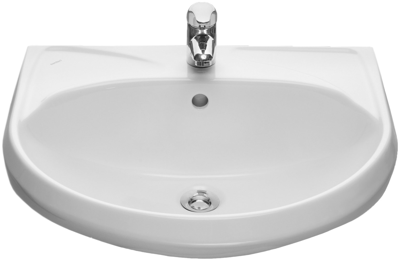 Раковина Santeri Вест 56.4 с пьедесталом овальная 57.5, фаянс