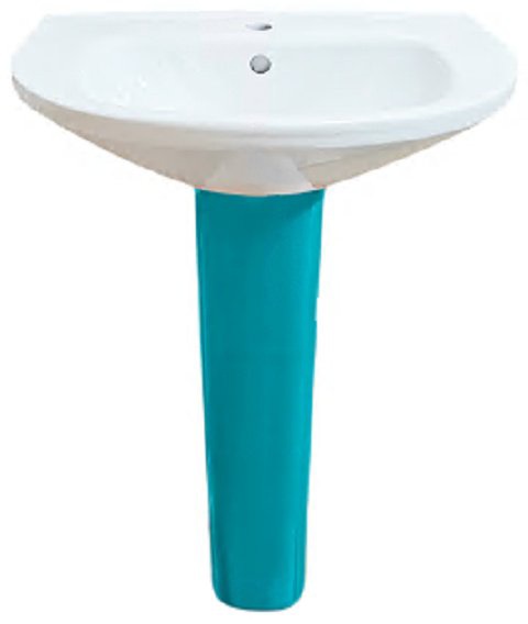 Раковина ВКЗ W Universal Home de luxe ВКЗ с пьедесталом овальная 60, фаянс купить,NaN