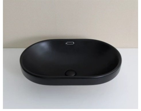 Раковина GID-ceramic Bm1004 врезная овальная 61, керамика