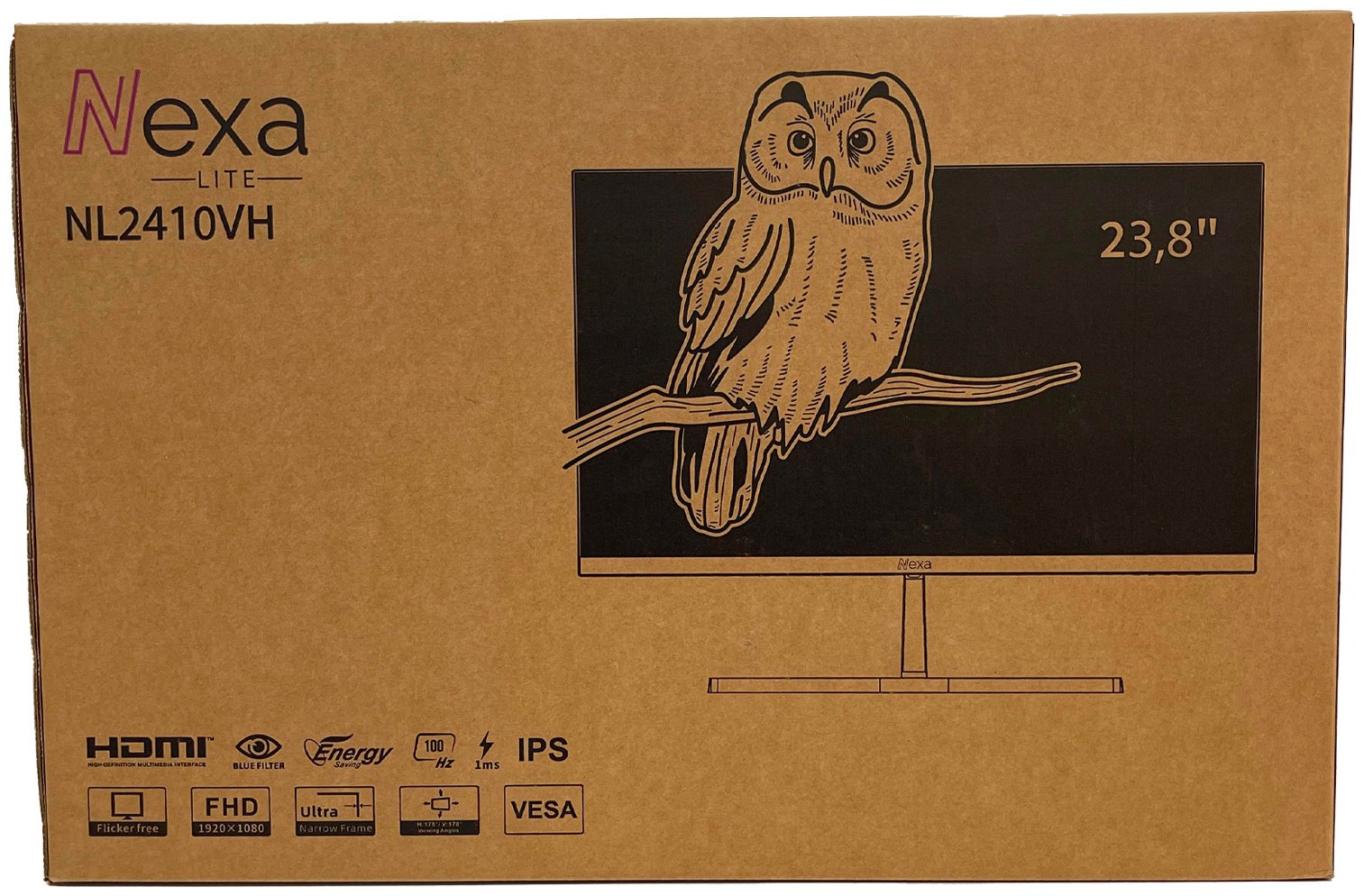 Монитор 23.8&#34; NEXA NL2410VH черный купить,0