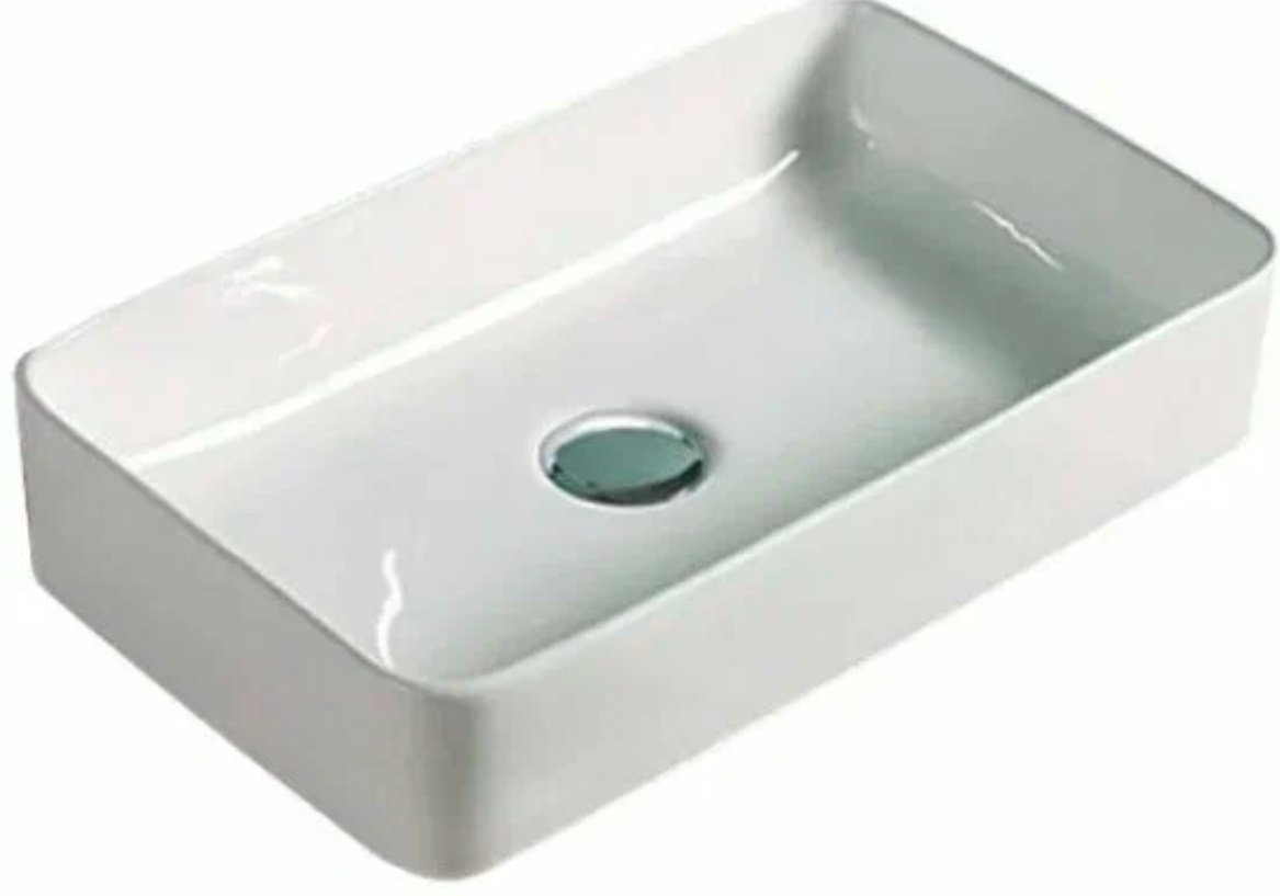 Раковина Comforty 78575-70 накладная прямоугольная 71, санфарфор