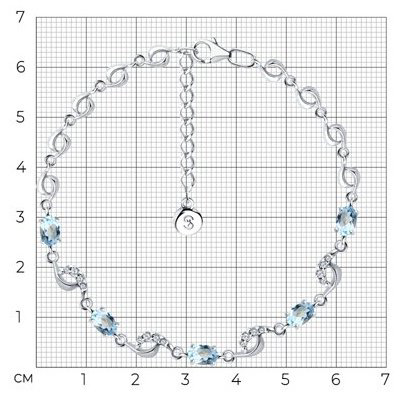 Браслет SOKOLOV 92050163_16 длина 16 см, вес 5.25 г серебро, плетение фантазийное купить,NaN