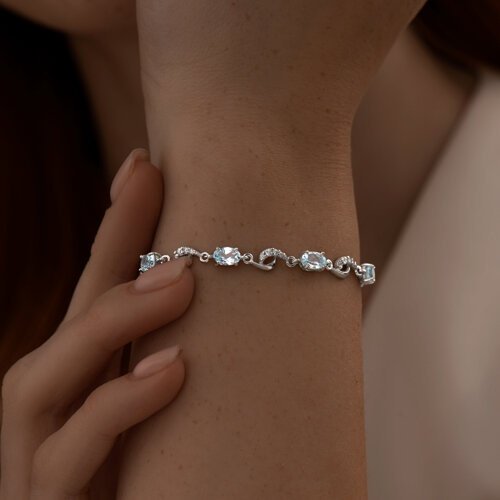 Браслет SOKOLOV 92050163_18 длина 18 см, вес 5.78 г серебро, плетение фантазийное купить,NaN