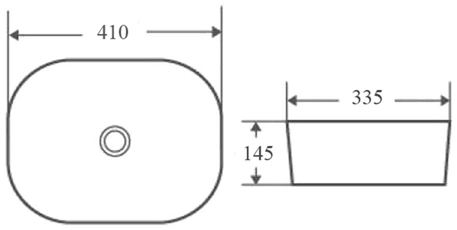 Раковина Calypso CS2188 накладная овальная 33.5, санфарфор купить,0