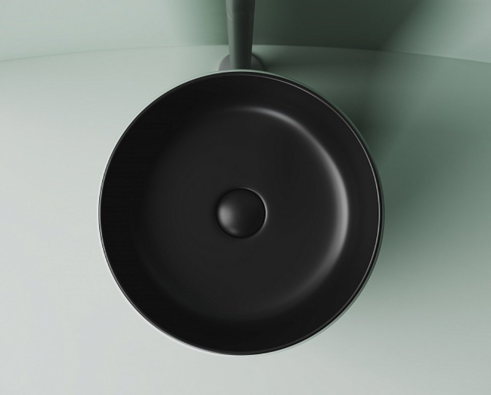 Раковина Ceramicanova CN6073MB накладная круглая 35, санфарфор