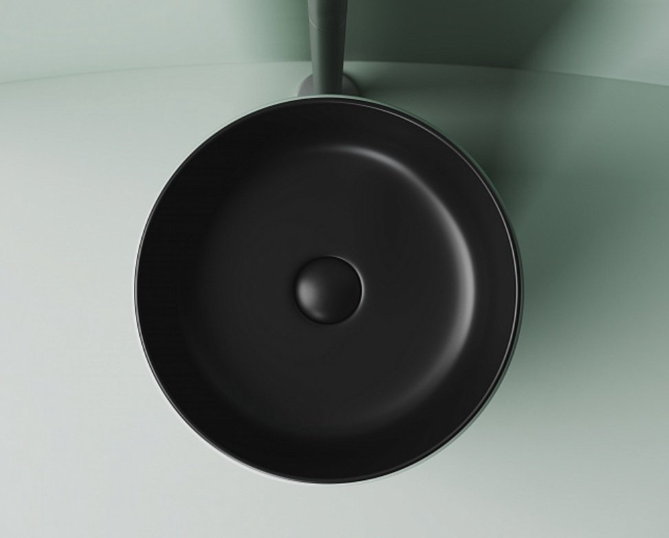 Раковина Ceramicanova CN6073MB накладная круглая 35, санфарфор купить,NaN