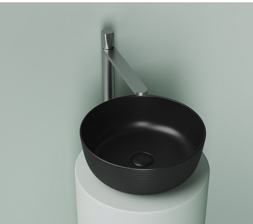 Раковина Ceramicanova CN6073MB накладная круглая 35, санфарфор