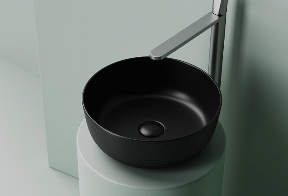 Раковина Ceramicanova CN6073MB накладная круглая 35, санфарфор