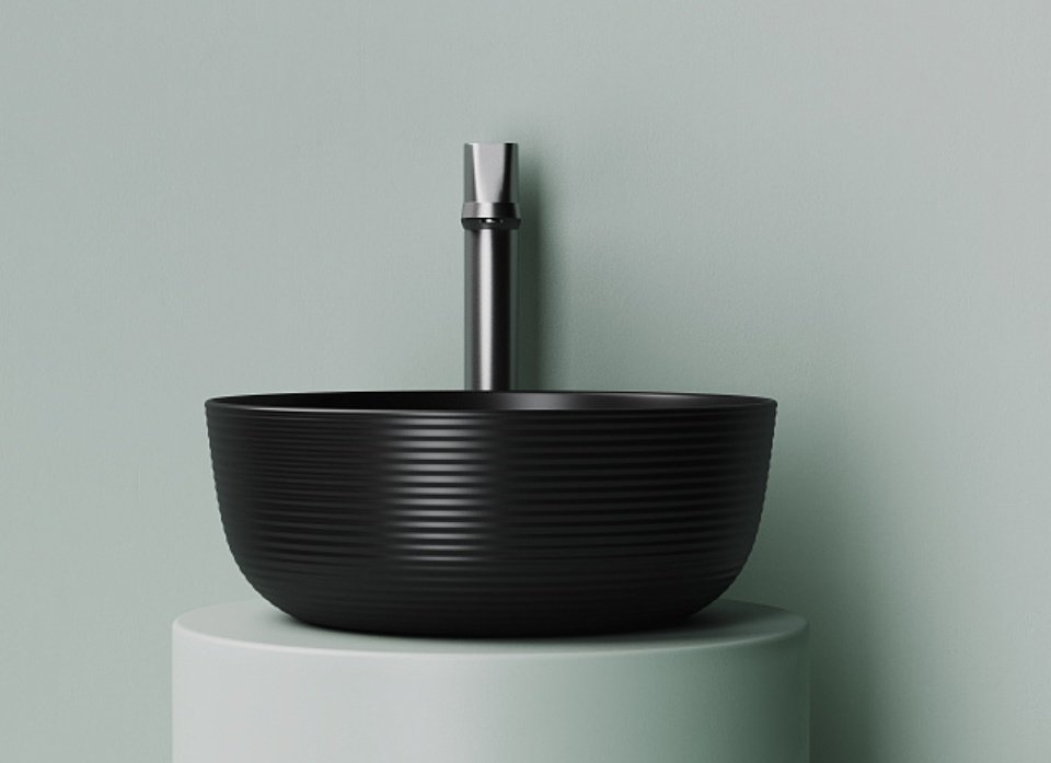 Раковина Ceramicanova CN6073MB накладная круглая 35, санфарфор