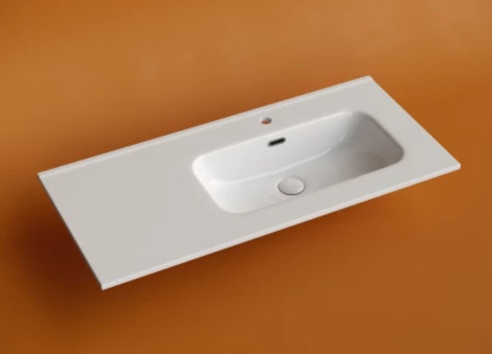 Раковина Ceramicanova Element CN7003R накладная прямоугольная 101, санфарфор