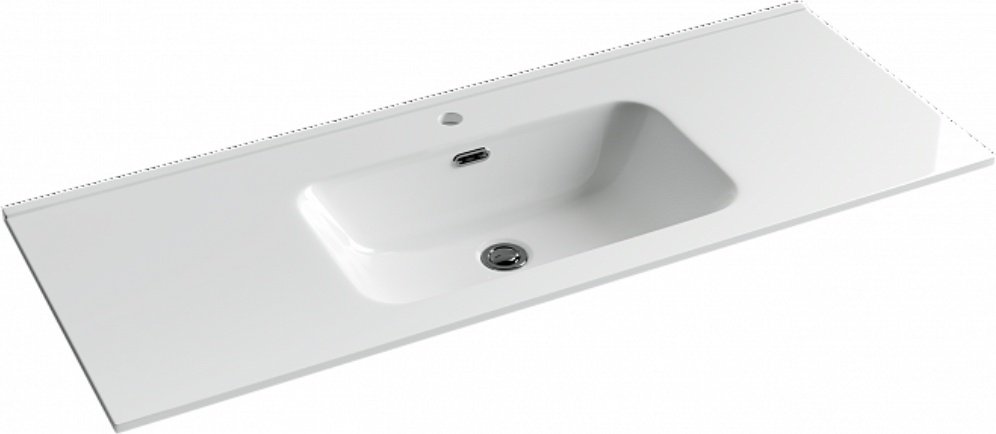 Раковина Ceramicanova CN7006 врезная прямоугольная 121, санфарфор